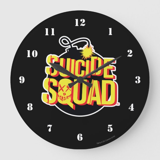 Relógio Grande Suicide Squad | Bomb Logo (Frente)
