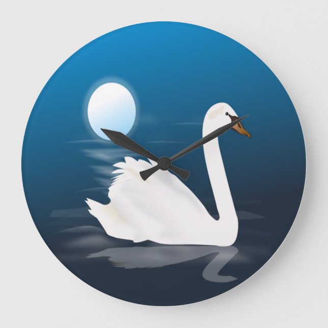 RELÓGIO GRANDE SUÍNO BRANCO (Frente)