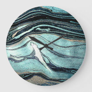 Relógio Grande Suminagashi, Arte Japonesa.