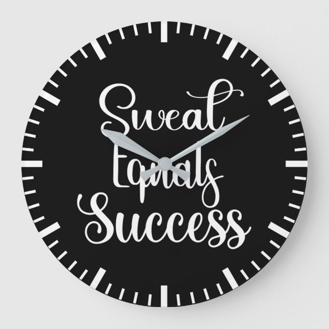 Relógio Grande Suor Igual Ao Sucesso, Gym, Motivação Hustle (Frente)