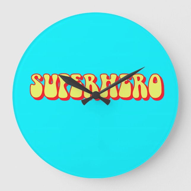 Relógio Grande Super-herói (Frente)