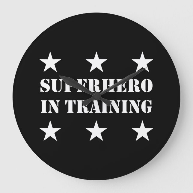 Relógio Grande Super-herói no treinamento (Frente)