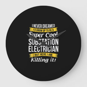 Relógio Grande Super Legal Subestação Eletricidade Funny Gift