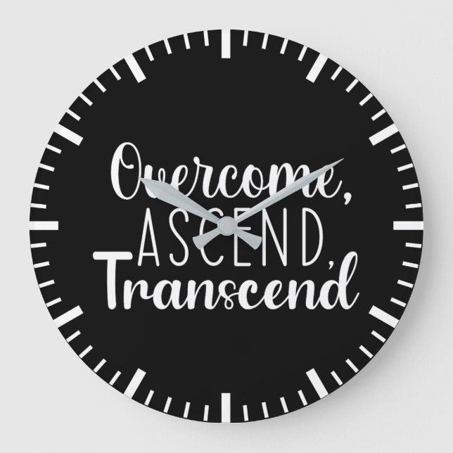 Relógio Grande Superação e Ascendência - Gym, Hustle, Sucesso (Frente)