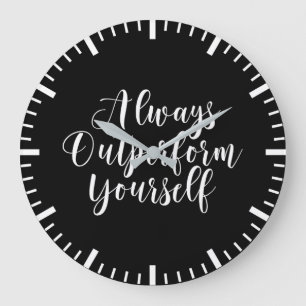 Relógio Grande Supere você - Motivação do sucesso do Gym Hustle