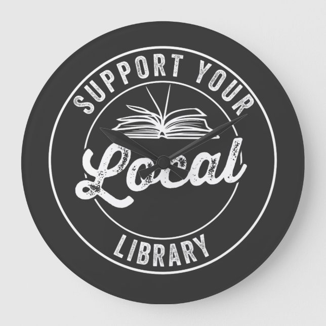 Relógio Grande support your local library (Frente)