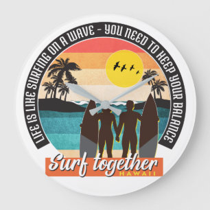 Relógio Grande Surf junto - Mantenha seu balão