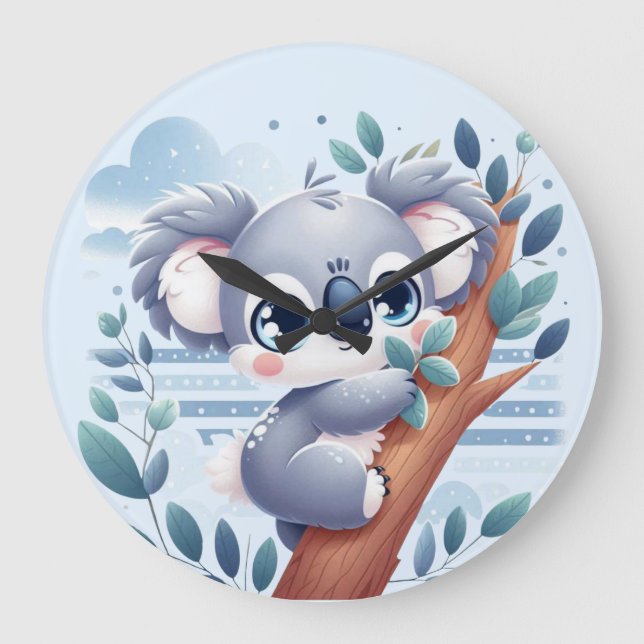 Relógio Grande Sweet Baby Koala - Large Clock (Frente)
