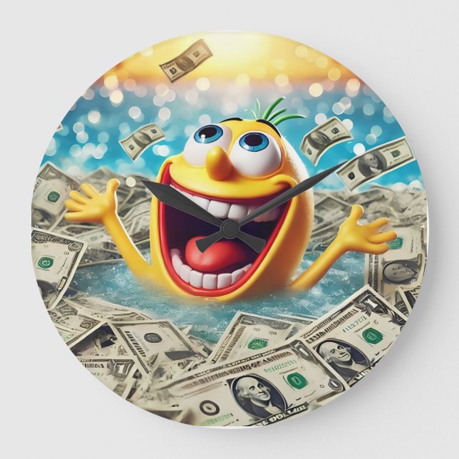 Relógio Grande swimming in money (Frente)