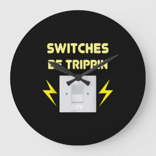 Relógio Grande Switches Be Trippin - Presente Eletrônico