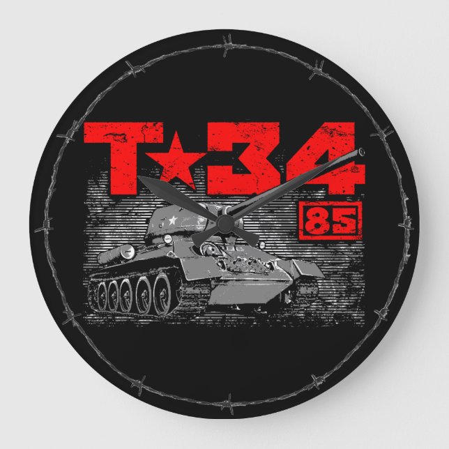 Relógio Grande T-34-85 Tanque médio soviético (Frente)