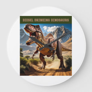 Relógio Grande T. Rex Zangado