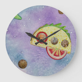 Relógio Grande Taco Rocket Clock