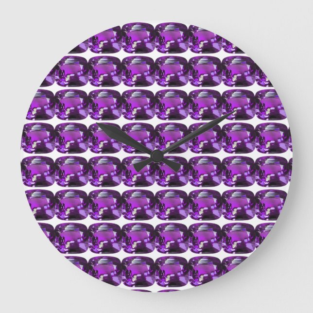 Relógio Grande Tanzanite Gemstone Purple (Frente)