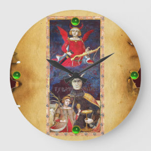 RELÓGIO GRANDE TAROTS DA RENASCENÇA ANTIGA 15 /O DIABO