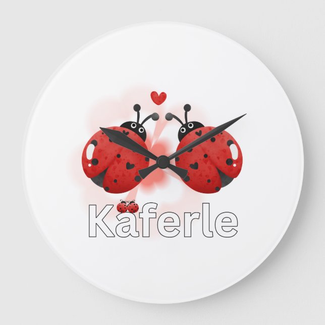 Relógio Grande Tasse Marienkäfer (Frente)