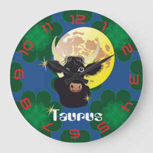 Relógio Grande Taurus abril 21 to May 20 arquibancada Clocks