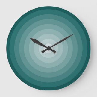 Relógio Grande Teal Target Large Wall Clock, por Janz