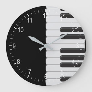 Relógio Grande Teclado de piano