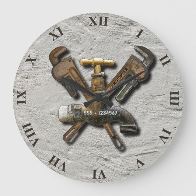Relógio Grande Técnico de Engenheiro de esgoto de água encanada (Frente)