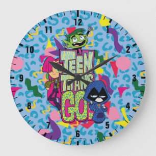 Relógio Grande Teen Titans Go!   Logotipo Impresso "Raparigas"