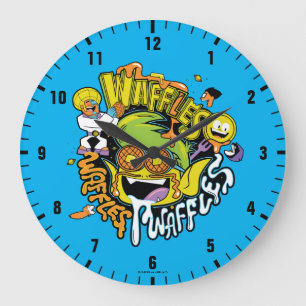 Relógio Grande Teen Titans Go!   Waffles de Beast Boy