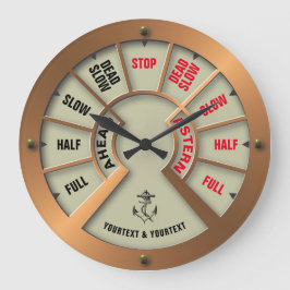 Relógio Grande Telégrafo do navio Steampunk Chadburn Modelo