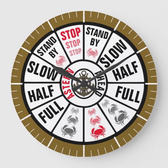 Relógio Grande Telégrafo náutico para navio tradicional (Frente)