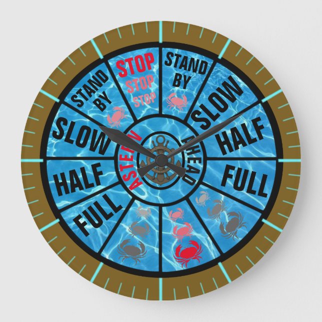 Relógio Grande Telégrafo Náutico para Navios Tradicional (Frente)