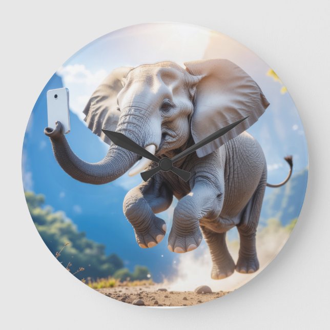Relógio Grande TELEPHANT - Wall Clock (Frente)