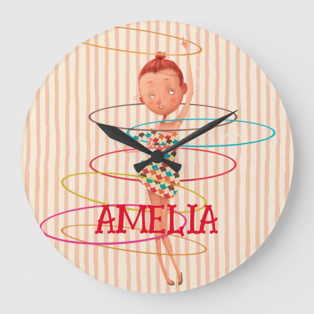 Relógio Grande Tema de circo Crianças de decoração de quartos (Frente)