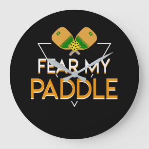 Relógio Grande Tema meu jogador de Pickleball da pá engraçado