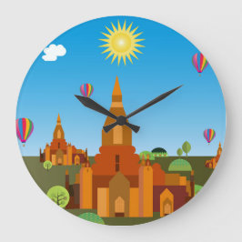 Relógio Grande Templo no Camboja