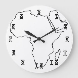 Relógio Grande Tempo etíope de África - (grande) pulso de dispa
