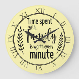 Relógio Grande Tempo gasto com a família