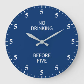 Relógio Grande Tempo para beber um Bar engraçado Pub Álcool Venti