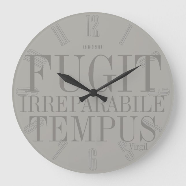 Relógio Grande Tempus de Fugit Irreparabile (Frente)