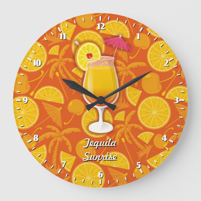 Relógio Grande Tequila sunrise (Frente)