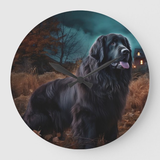 Relógio Grande Terra Nova - Assustador do Halloween (Frente)