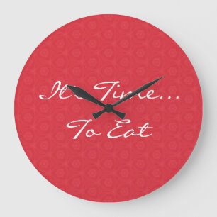 Relógio Grande Teste padrão vermelho do triângulo da estrela é