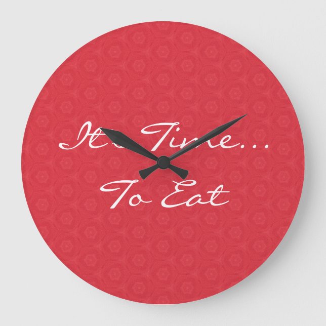 Relógio Grande Teste padrão vermelho do triângulo da estrela é (Frente)