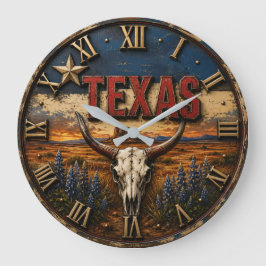 Relógio Grande Texas Longhorn