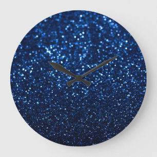 Relógio Grande Textura azul esfestiva