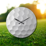 Relógio Grande Textura da Bola de Golfe<br><div class="desc">QUATRO! Esta imagem do Golf Ball Dimples é perfeita para cada Golf Lover.</div>