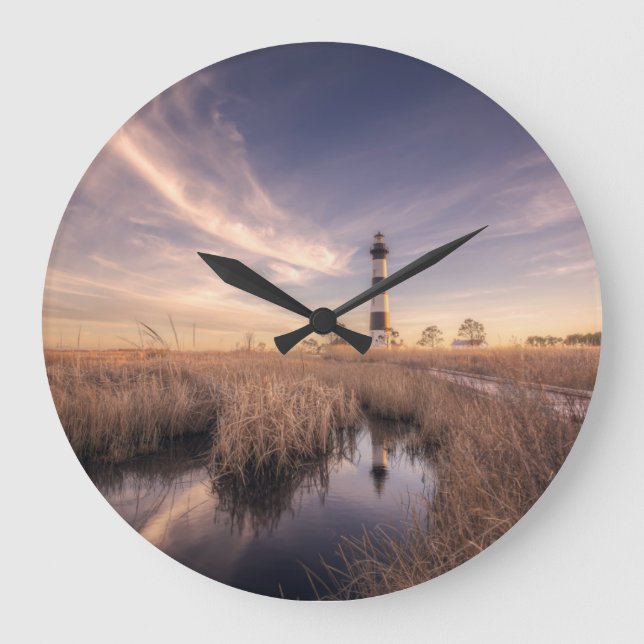 Relógio Grande The Bodie Island Lighthouse  At Sunset (Frente)