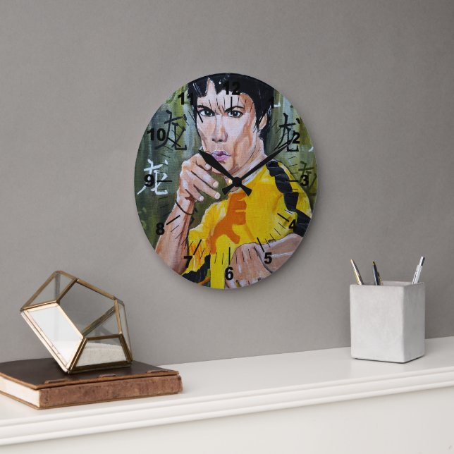 Relógio Grande The Dragon Painting by Alfred Fox (Escritório)