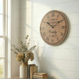Relógio Grande The Family SMITH Wall Clock