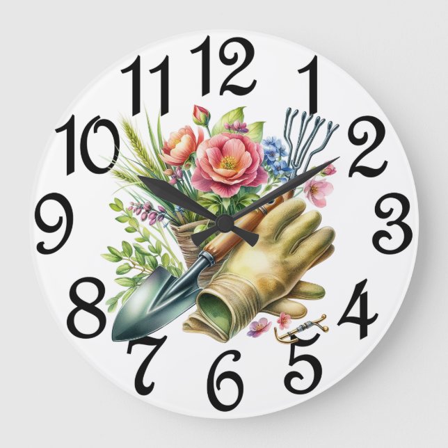Relógio Grande The Flower Garden Large Clock (Frente)