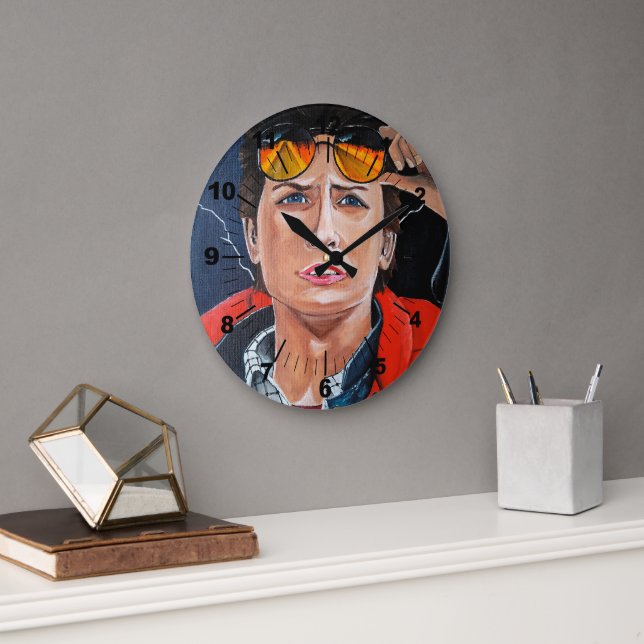 Relógio Grande The Time Traveller Painting by Alfred Fox (Escritório)