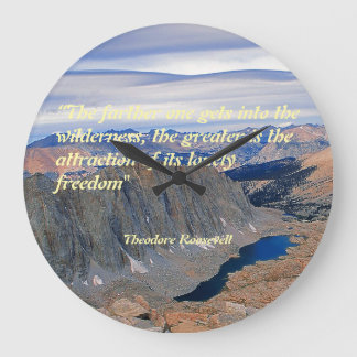 Relógio Grande Theodore Roosevelt Quotation